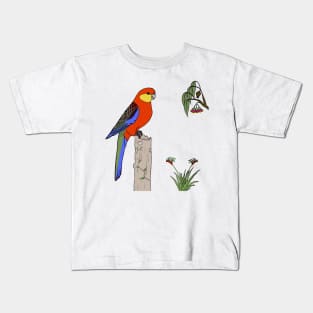 Western Rosella Kids T-Shirt